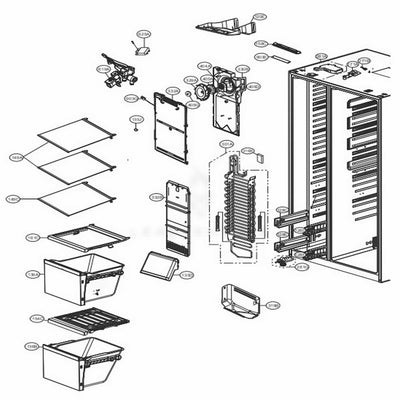 LG Part# AHT73493943 Shelf Assembly - Genuine OEM