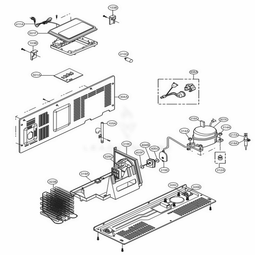 LG Part# EBR87145178 Main Power Control Board Assembly - Genuine OEM