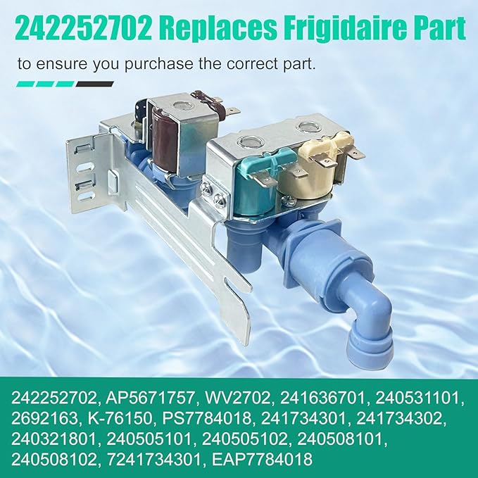 Electrolux Refrigerator Water Inlet Valve Assembly - 242252702