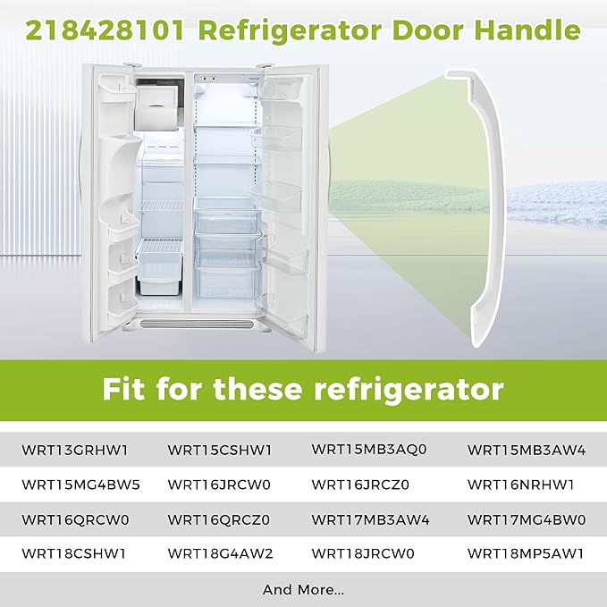 Frigidaire Refrigerator Door Handle (White) - 218428101