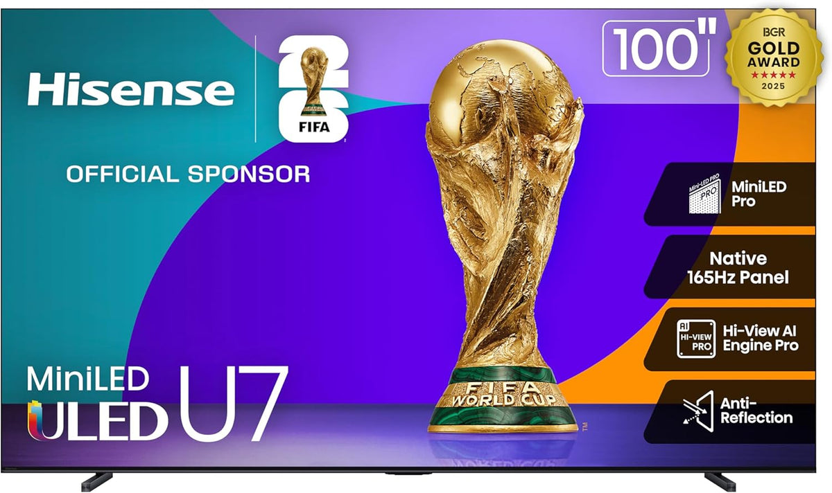 Hisense 100U75QG 100-Inch U7 Series Mini-LED ULED 4K UHD Smart Google TV