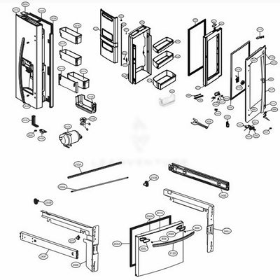 LG Part# ADD75775903 Door Foam Assembly - Genuine OEM