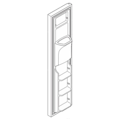 Electrolux Freezer Door,Complete,Stainles - 807460053