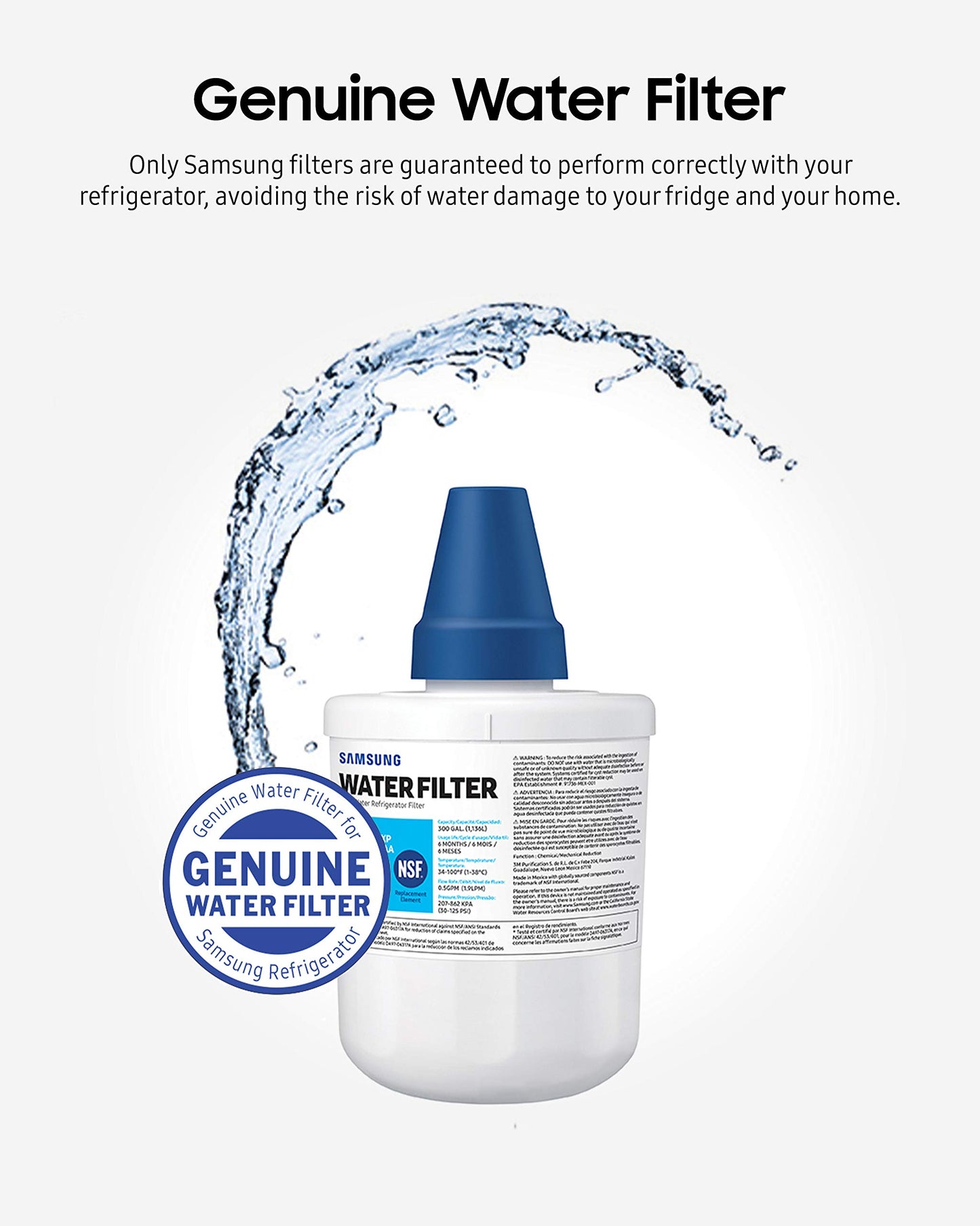 Samsung Refrigerator Water Filter – HAF-CU1/XAA