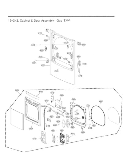 LG Part# MBL65958101 Cap Cover - Genuine OEM