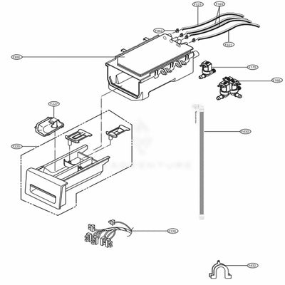 LG Part# AGL30005640 Drawer Panel Assembly - Genuine OEM