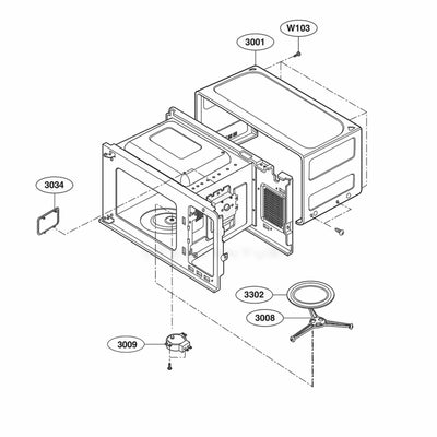 LG Part# 3052W1M014A Insulator Cover - Genuine OEM