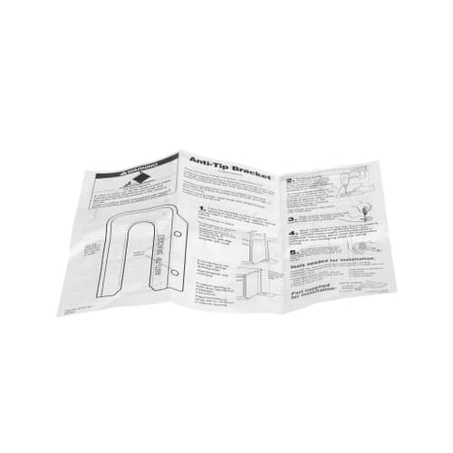 Whirlpool Part# 9757142 Anti Tip Template - Genuine OEM