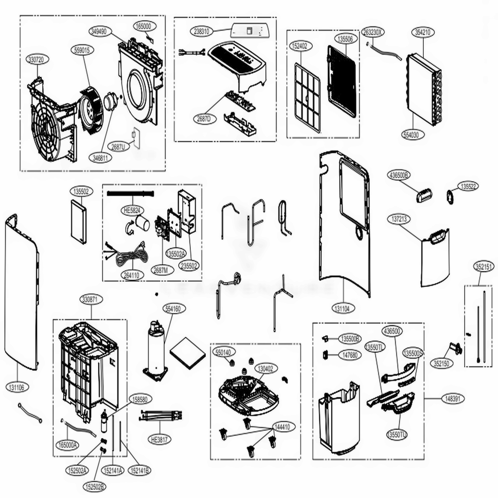 LG Water Pump - MGQ62301801
