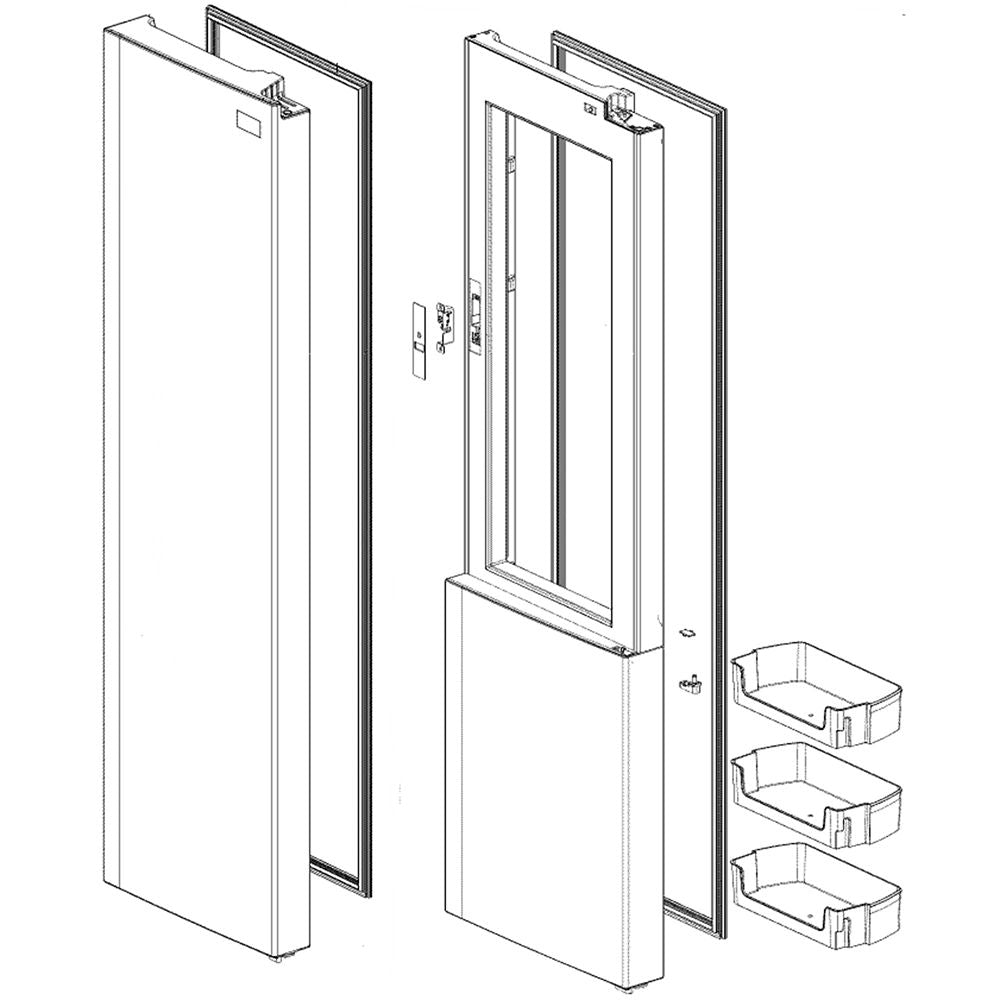 LG Part# ADC74646308 Door Foam Assembly - Genuine OEM