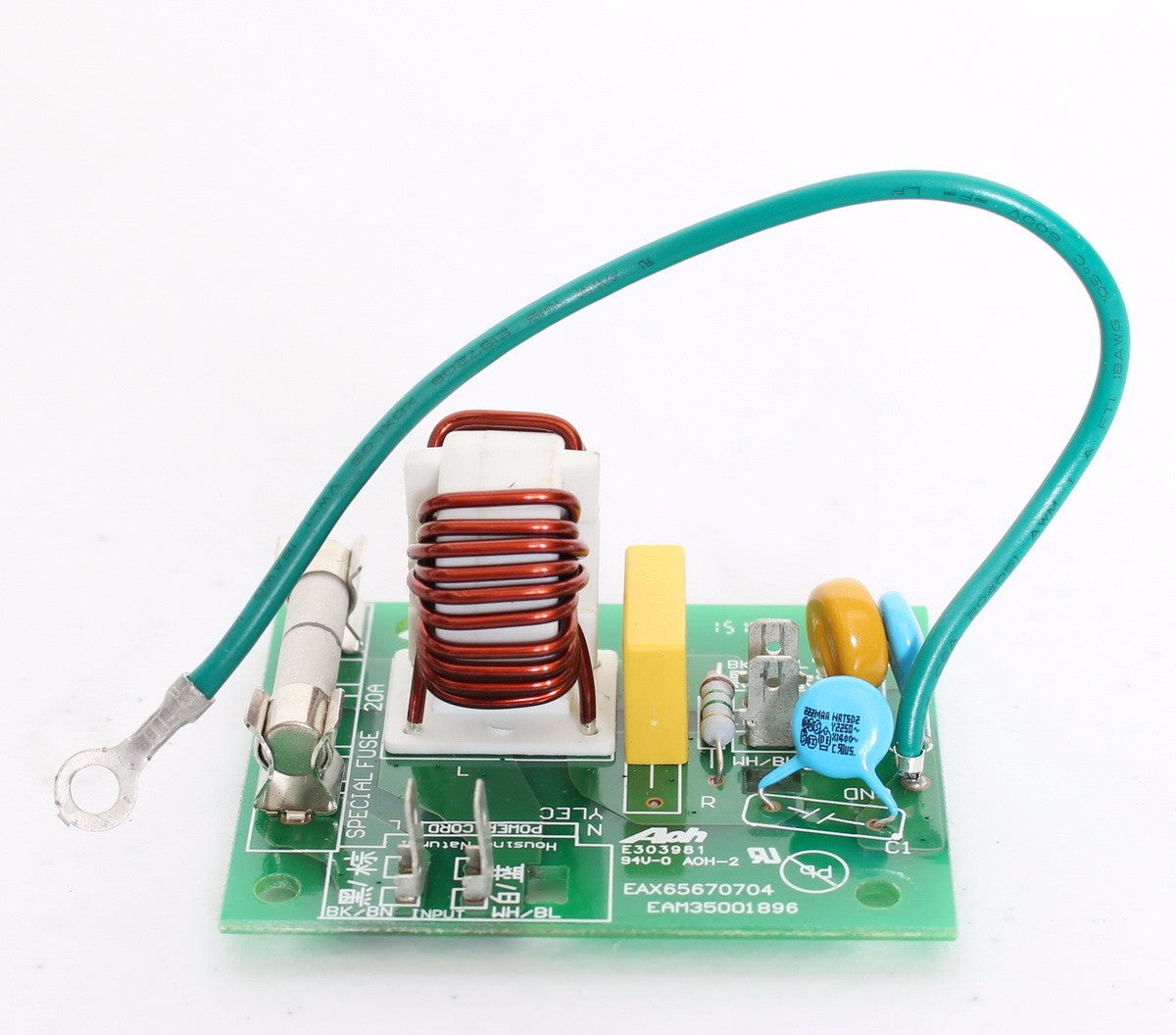 LG Part# ADQ75233801 Noise Filter Board with Fuse - Genuine OEM