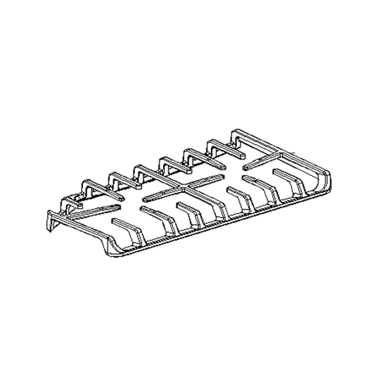 LG Part# AEB73545601 Burner Grate (Right Side) - Genuine OEM