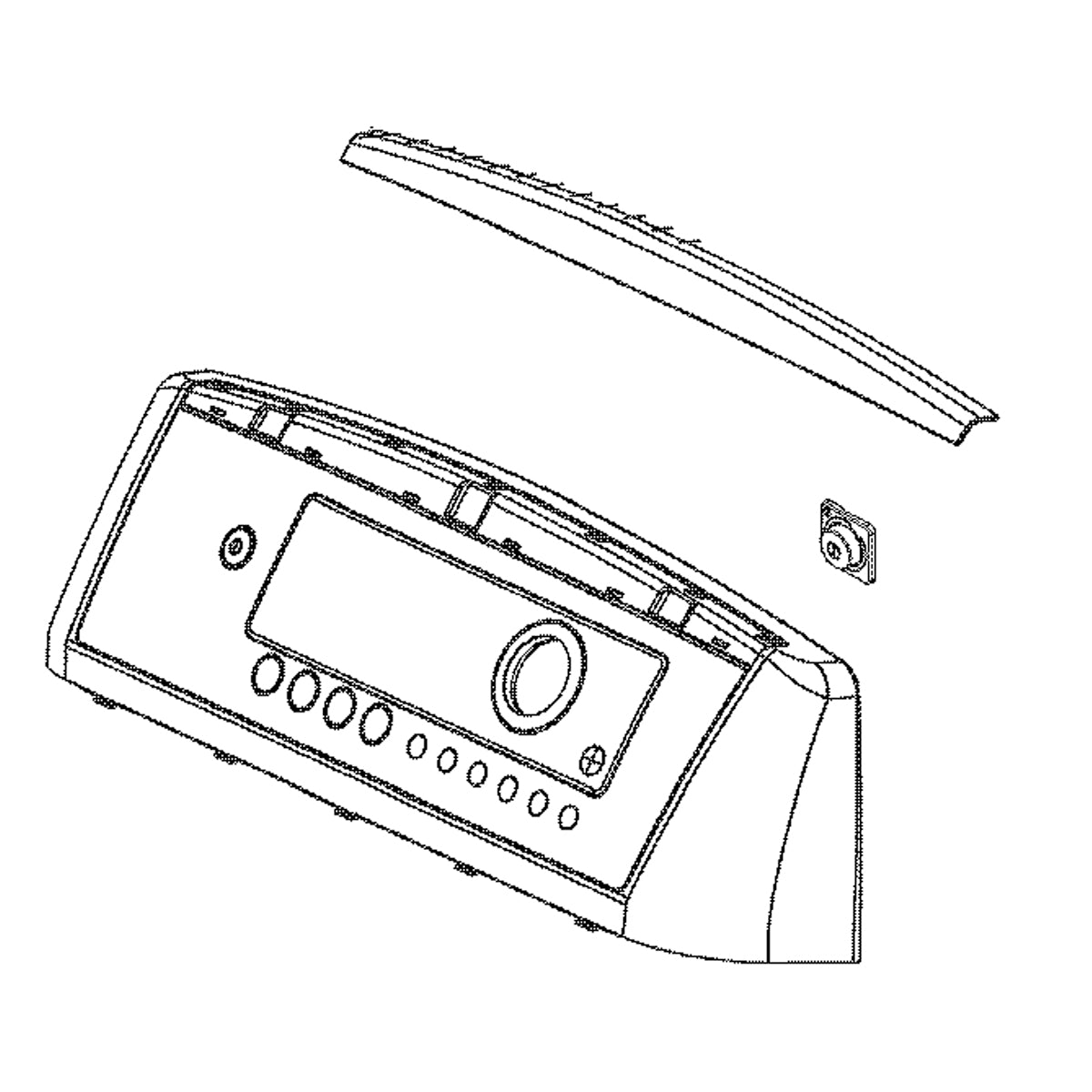 LG Part# AGL72929720 Front Console Panel Assembly - Genuine OEM