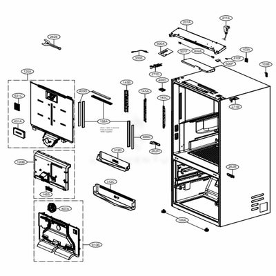 LG Part# ADJ75352103 Multi Duct Assembly - Genuine OEM