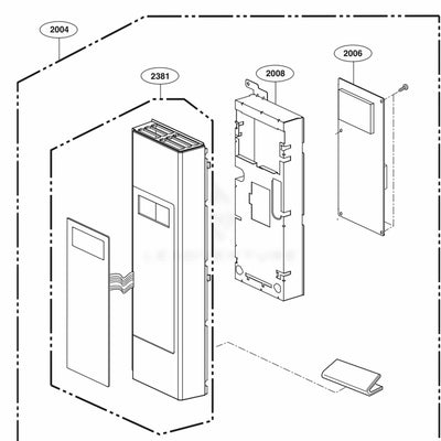LG Part# EBR80109205 Main Power Control Board Assembly - Genuine OEM