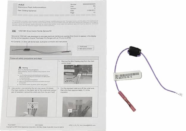 Bosch Part# 12021481 Repair Set (OEM)