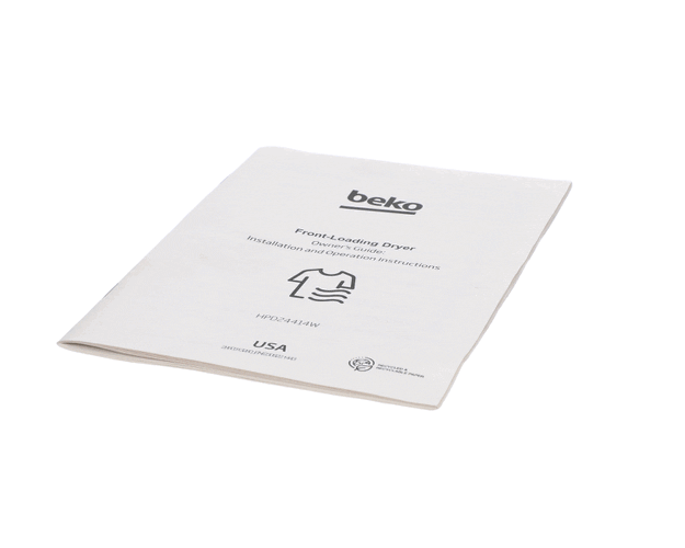 Blomberg Part# 2960313280 Users Manual - Genuine OEM