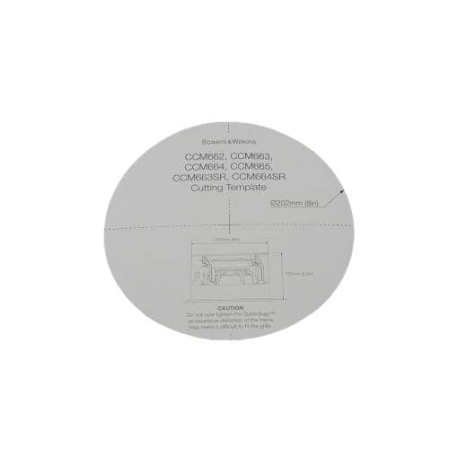 BOWER Part# II12866 Cutout Template - Genuine OEM