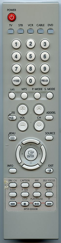 Samsung Remote Control - BP59-00069B