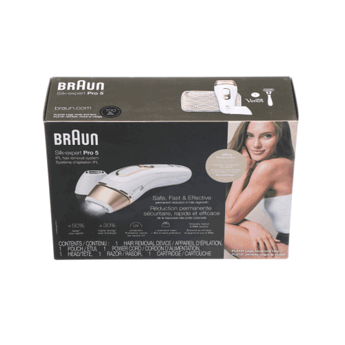 Braun Part# 81687972 Silk-Expert Pro 5 Hair Removal (White/Gold) - Genuine OEM