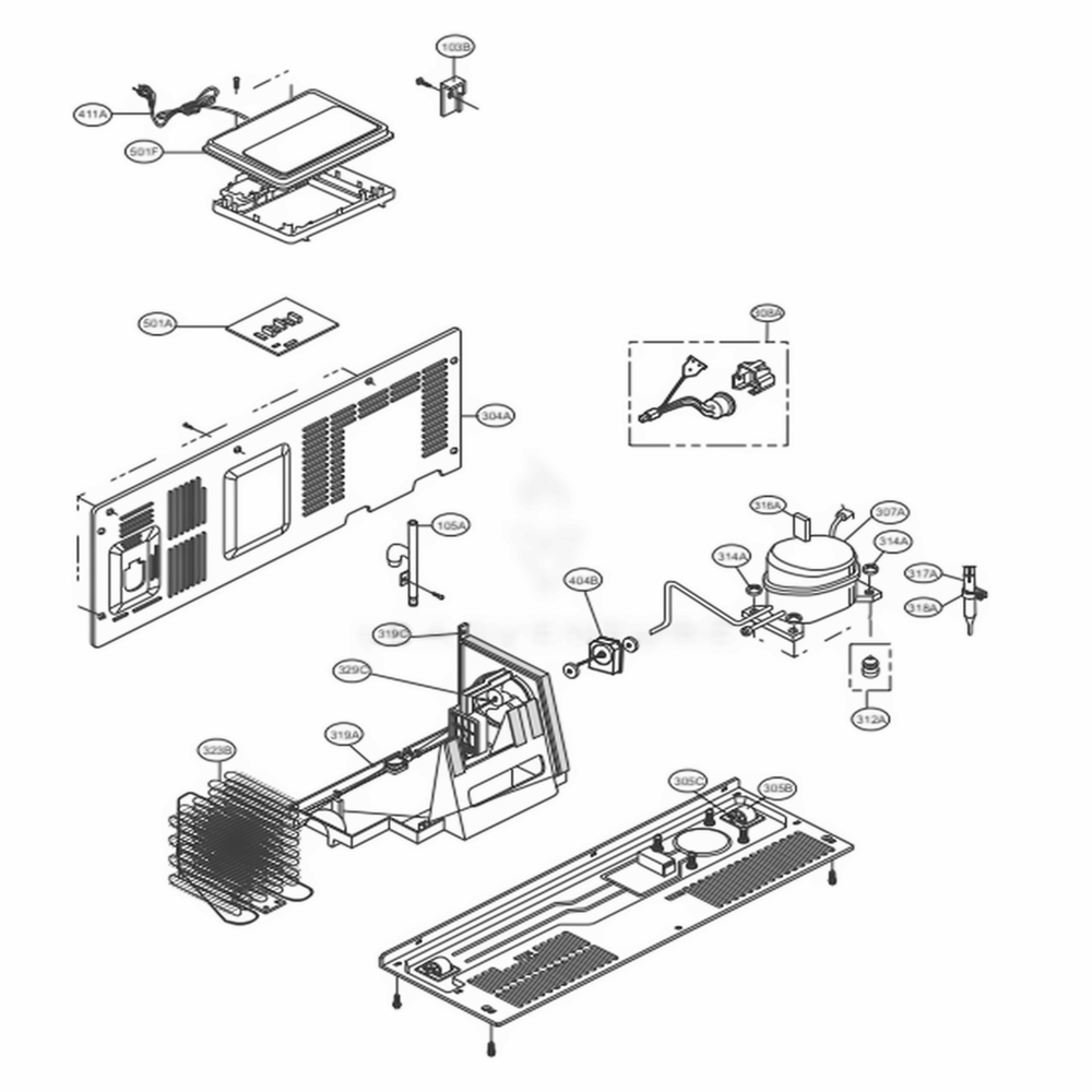 LG Part# EBR85624980 Main Power Control Board - Genuine OEM