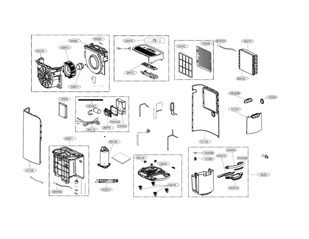 LG Part# AGK73970504 Drain Pan Assembly - Genuine OEM