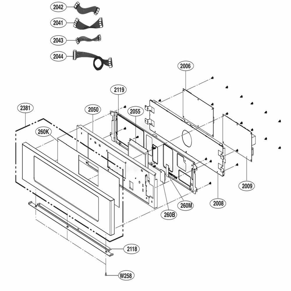LG Part# EBR82089402 Power Control Sidekey Assembly - Genuine OEM
