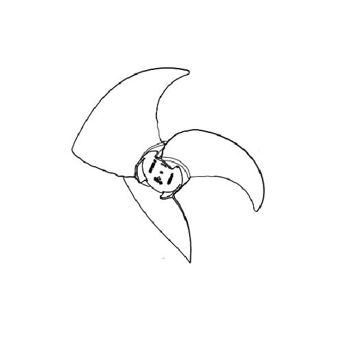 Samsung Part# DB67-01408A Propeller Fan - Genuine OEM