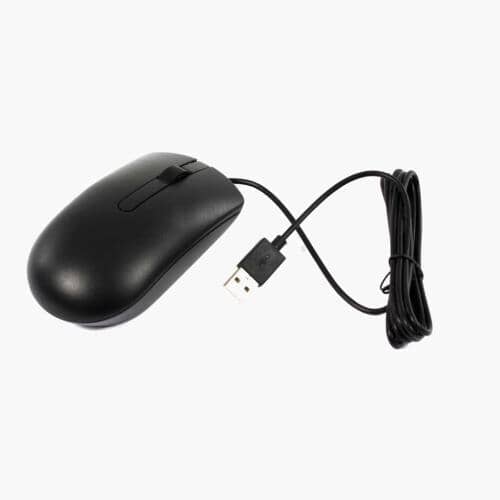 Dell Part# 09NK2 Wired Mouse (Optical Black) - Genuine OEM