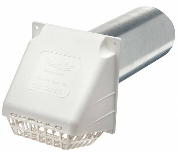 Deflecto Part# RVHAW4 Wide Mouth Vent Hood (OEM) 4 Inch White