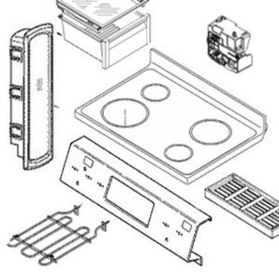 Samsung Part# DG94-02943A Top Plate Assembly - Genuine OEM