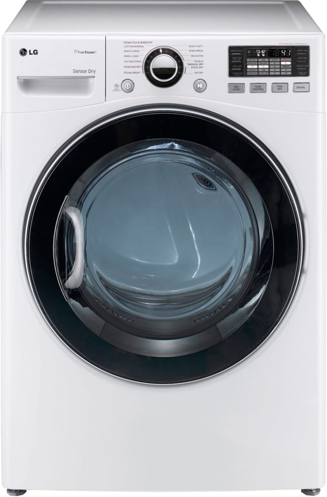 LG DLGX3471W 7.3 Cu. Ft. Ultra Large Capacity Dryer With Dual Led Display
