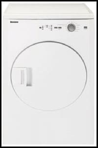 Blomberg 7185881200 24 Inch Electric Dryer with 3.67 cu. ft. Capacity, 16 Programs, Automatic Sensor Drying - Dv17540 Nbl00