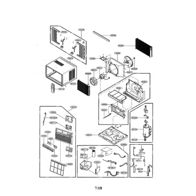LG Part# ABQ75823226 Control Case Assembly - Genuine OEM