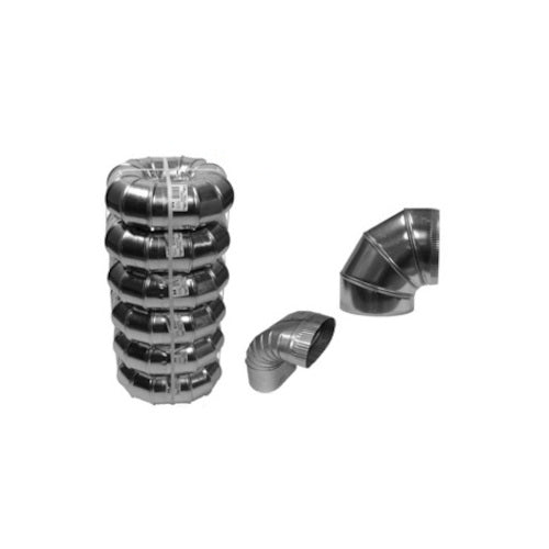 Deflect-o Part# ELBS049028 Galvanized Elbow (4" x 90degree) - Genuine OEM