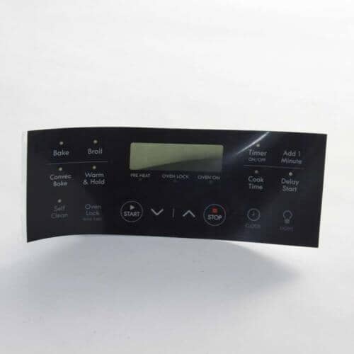 Frigidaire Touchpad Control Panel Overlay - Black 316633007