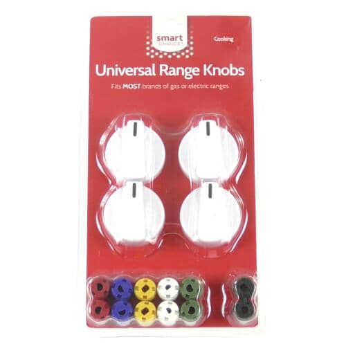 Frigidaire Part# KNOBKIT4W Universal Control Knob Kit (OEM) 4 Pack, White