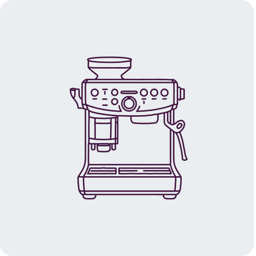 Breville RMBES500BSS1BCA1 The Bambino Plus Espresso Machine - Brushed Stainless Steel (RM-BES500BS)