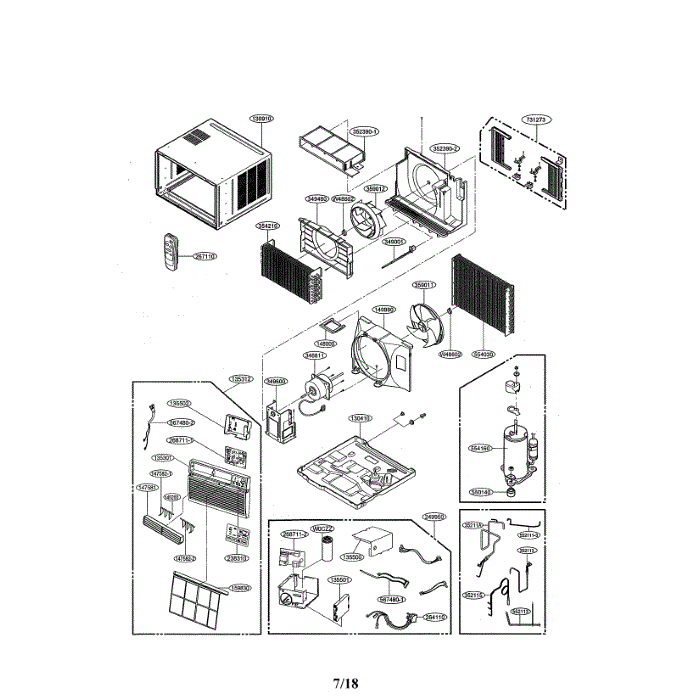LG Part# ABQ75823223 Control Case Assembly - Genuine OEM