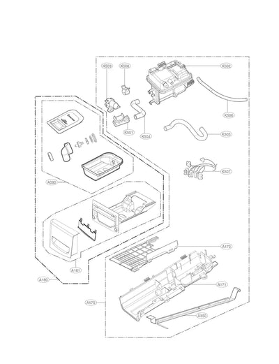 LG Part# AGL73852606 Drawer Panel Assembly - Genuine OEM