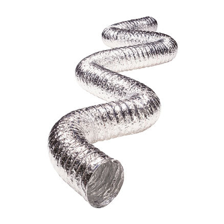 Deflecto Flexible Metallic 2ply Duct,UL 181 Air Connector,Class 1,5in Dia x 25ft, No Scrim FL0525