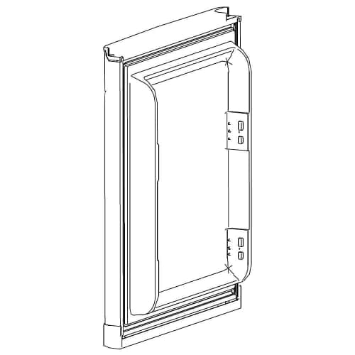 Frigidaire Part# 5304518480 Door Assembly (Freezer, Stainless) - Genuine OEM
