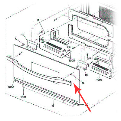 Ge Door Handle Mntg Brace - WB02X10673