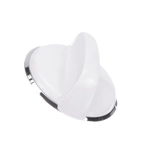 GE Part# WB03T10324 Burner Control Knob (OEM) White
