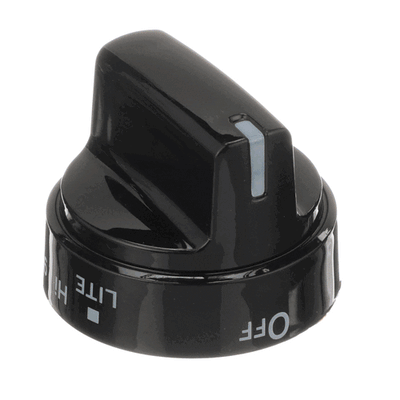 GE Burner Control Knob (Black WB03X24759