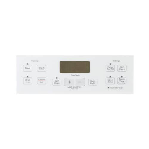 GE Touchpad Control Panel Overlay (White) JB255DJ3WW