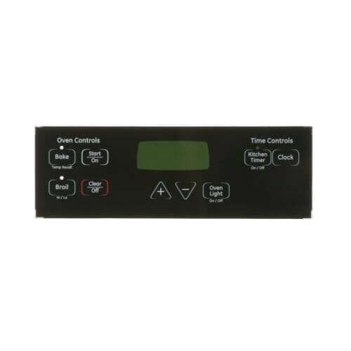 GE Cooking Product Touchpad Control Panel Overlay (Black) WB27K10255