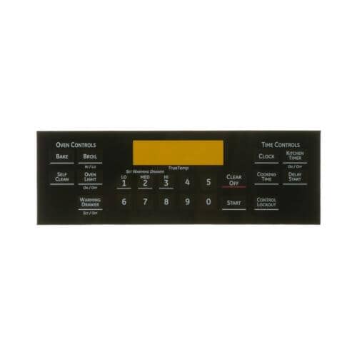 GE Range - Oven/Stove Range Button Panel Overlay PGB908SEM4SS