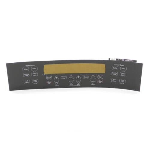 GE Oven Control Faceplate Overlay WB27T11233