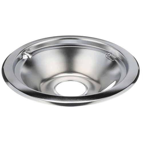 GE Part# WB31K5024 Burner Drip Bowl (OEM) 6 in, Chrome